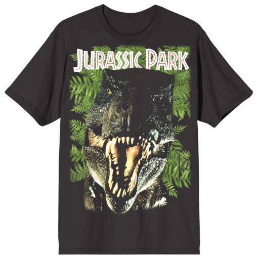 Oversized T-Rex Black Adult Short Sleeve Tee