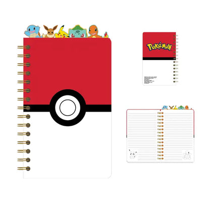 Poke Ball Spiral Tabbed Notebook