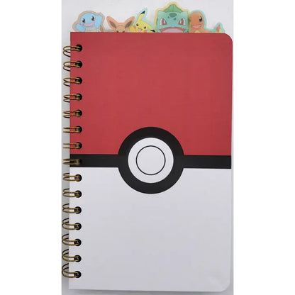 Poke Ball Spiral Tabbed Notebook