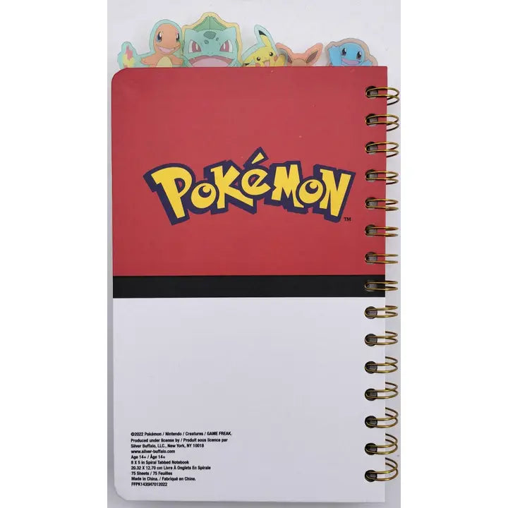 Poke Ball Spiral Tabbed Notebook