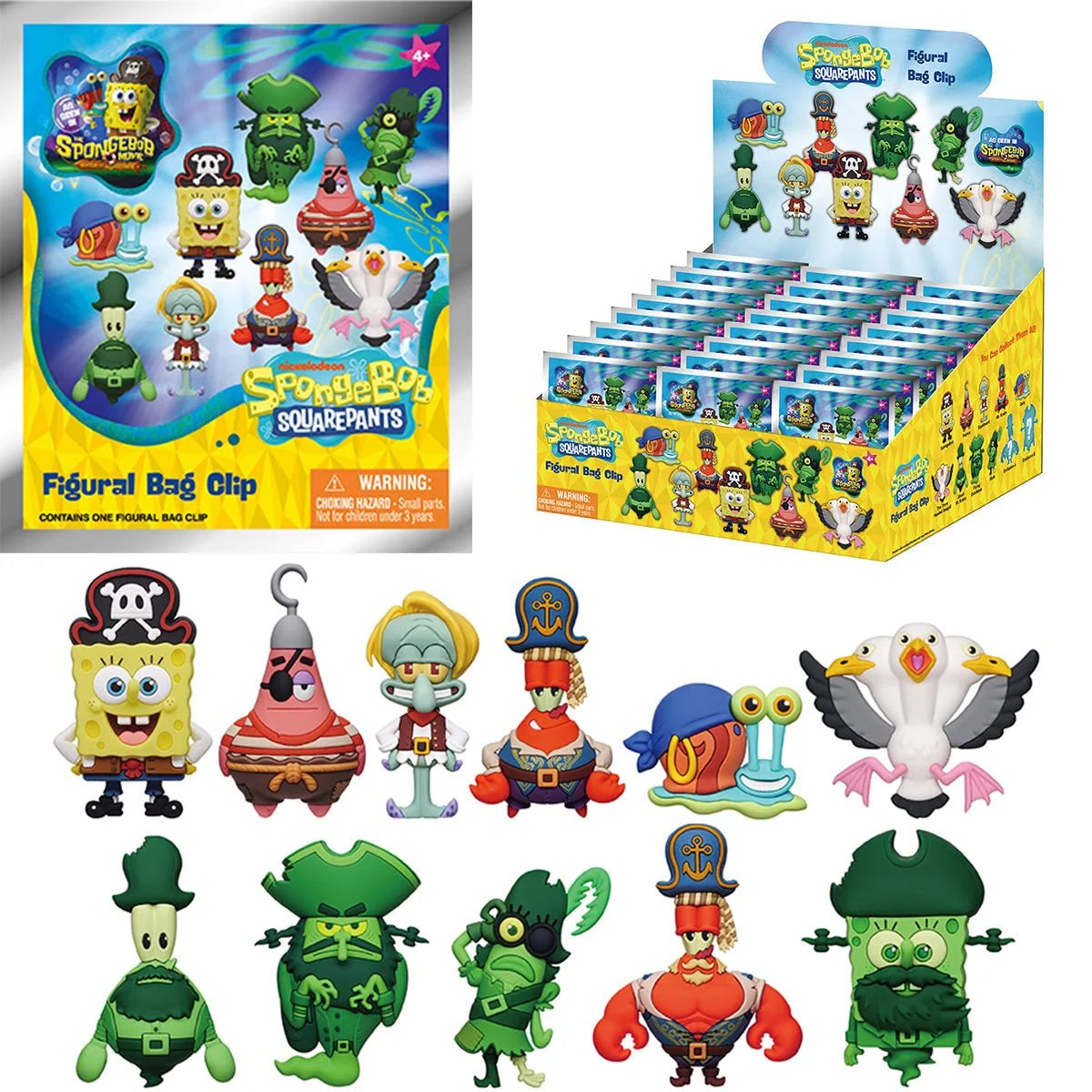 The SpongeBob Movie: Search for SquarePants - 3D Foam Bag Clip Blind Bag