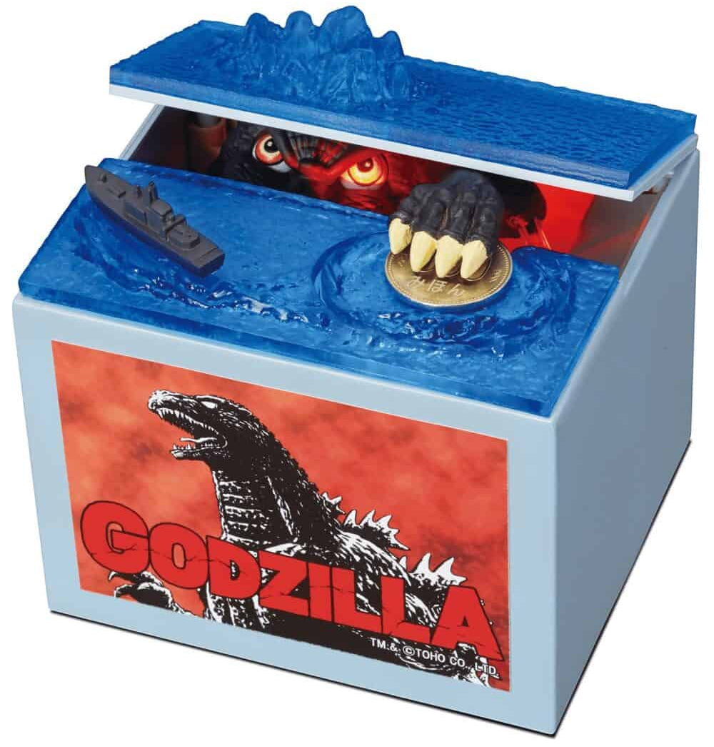 Godzilla in Box Coin Bank