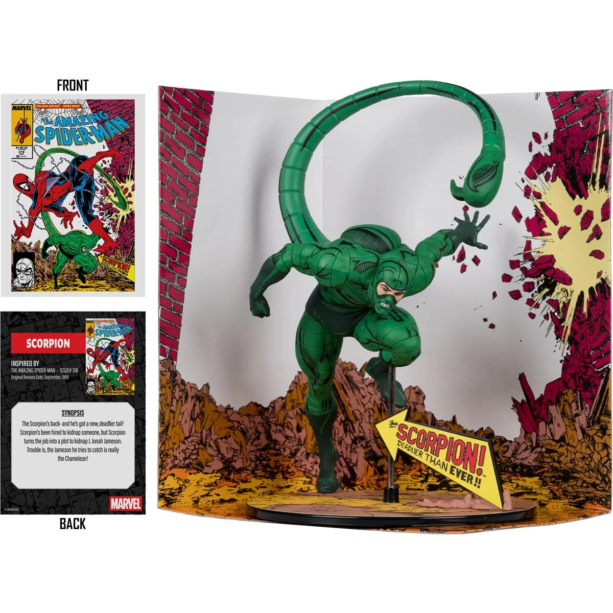 Marvel - Scorpion 1:10 Scale Posed Figure with Scene