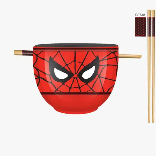 Spider-Man Ramen Bowl w Chopsticks