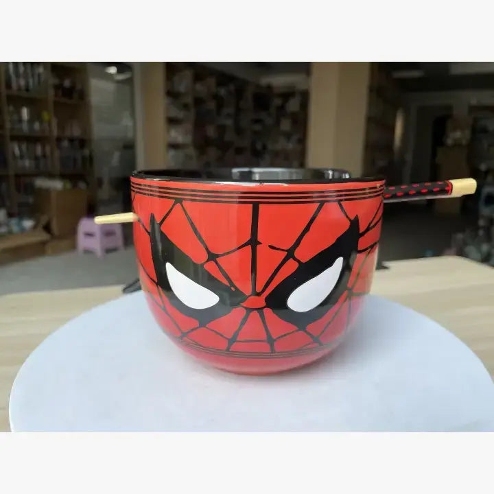 Spider-Man Ramen Bowl w Chopsticks
