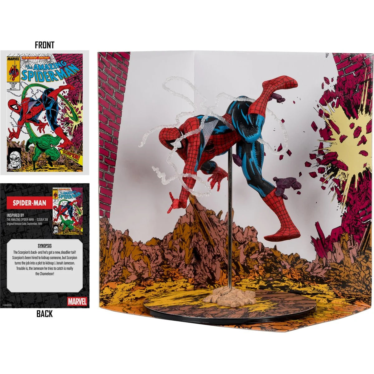 Marvel - Spider-Man 1:10 Scale Posed Figure with Scene