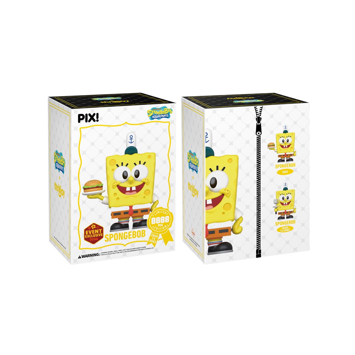 Spongebob SquarePants - SpongeBob SquarePants with Krabby Patty Pix! Vinyl Figure (2026 Convention Exclusive)