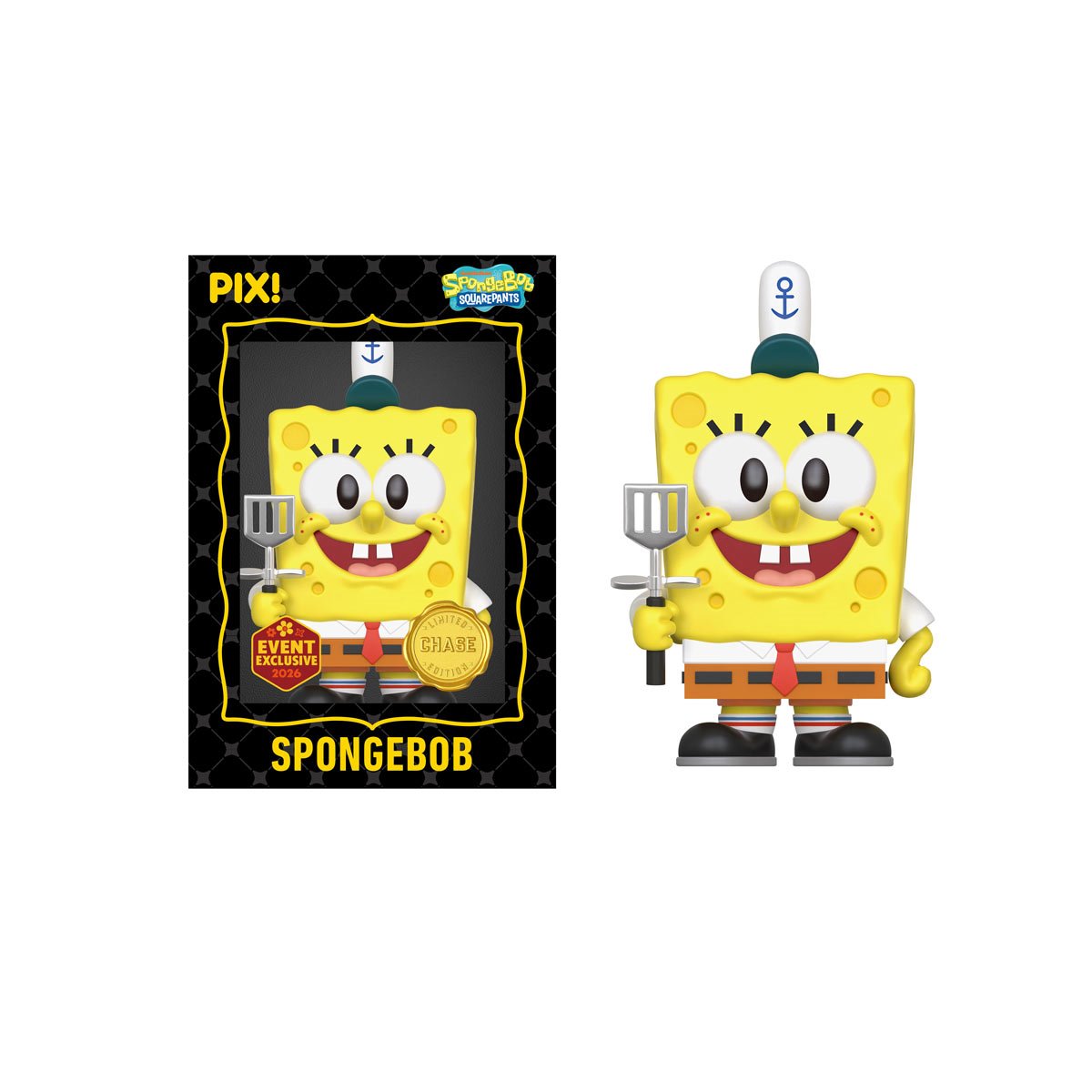 Spongebob SquarePants - SpongeBob SquarePants with Krabby Patty Pix! Vinyl Figure (2026 Convention Exclusive)