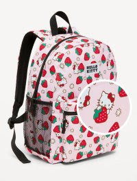 Strawberry Hello Kitty Canvas Backpack