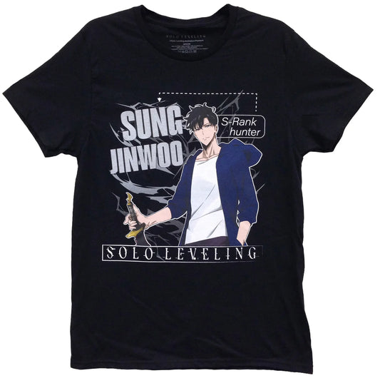 Sung Jinwoo S-Rank Hunter Black Adult Short Sleeve Tee