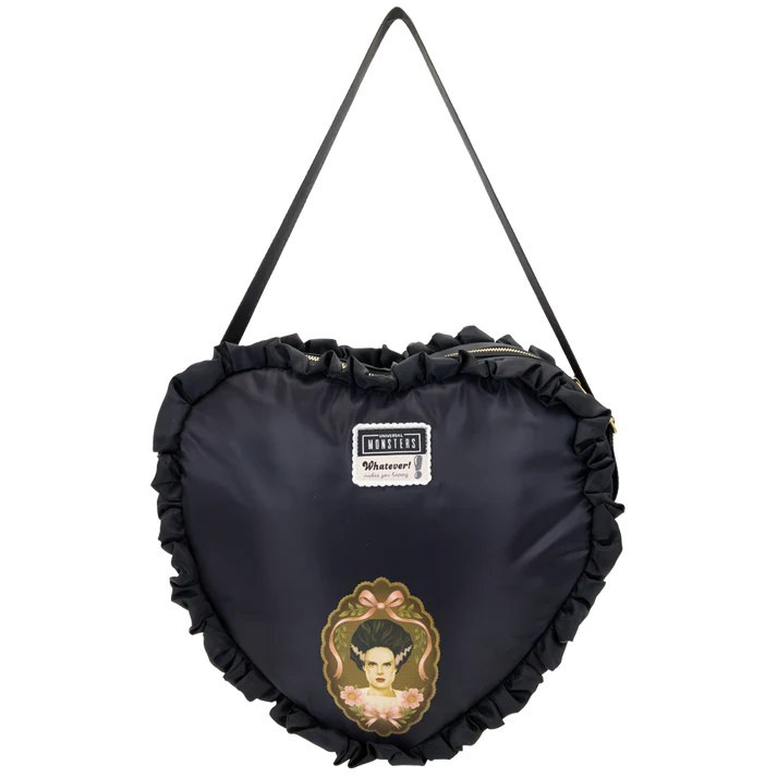 Universal Monsters Coquette Frankie & Bride Oversized Heart Tote Bag