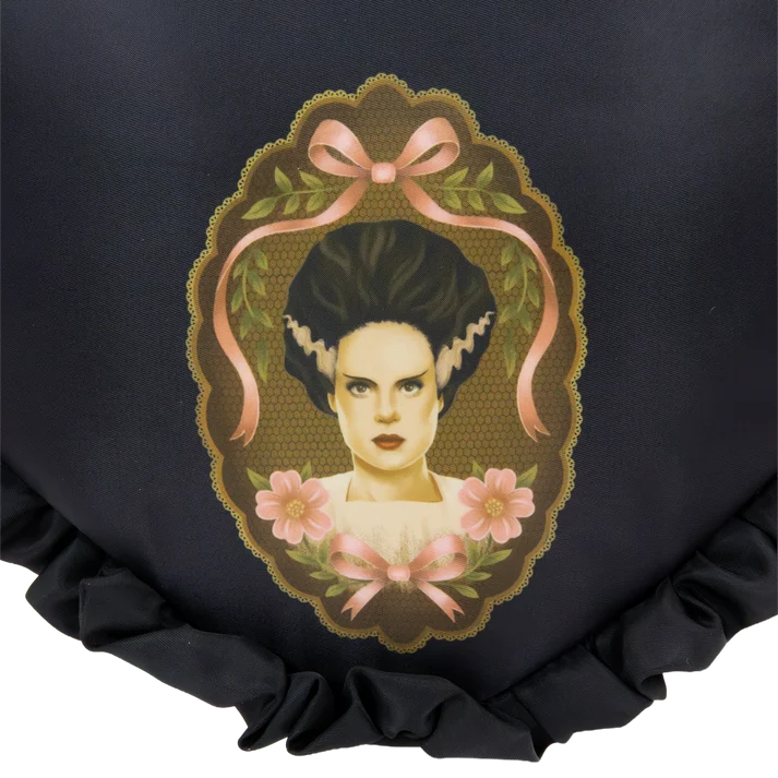 Universal Monsters Coquette Frankie & Bride Oversized Heart Tote Bag