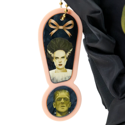 Universal Monsters Coquette Frankie & Bride Oversized Heart Tote Bag