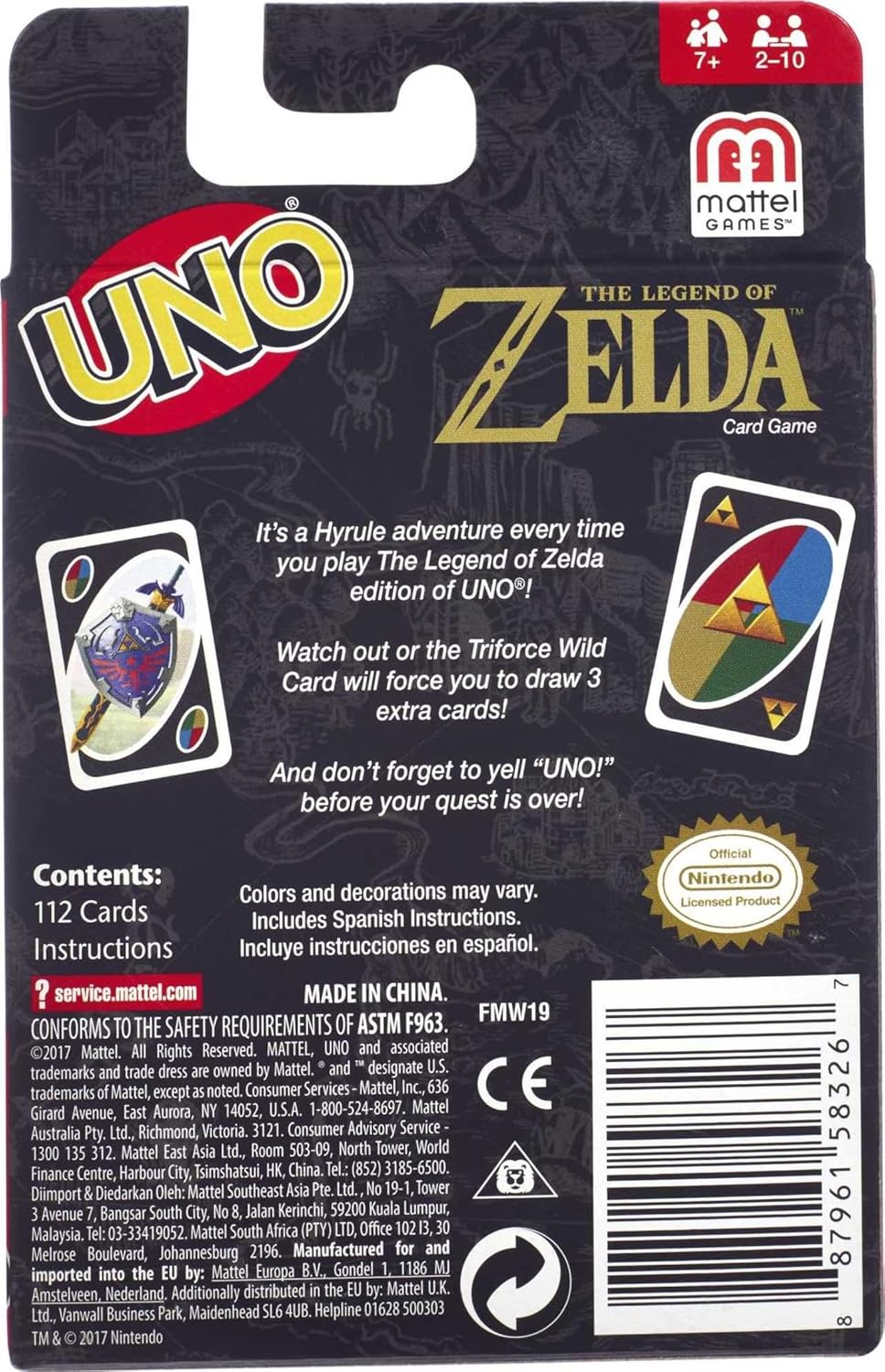 The Legend of Zelda UNO Card Game
