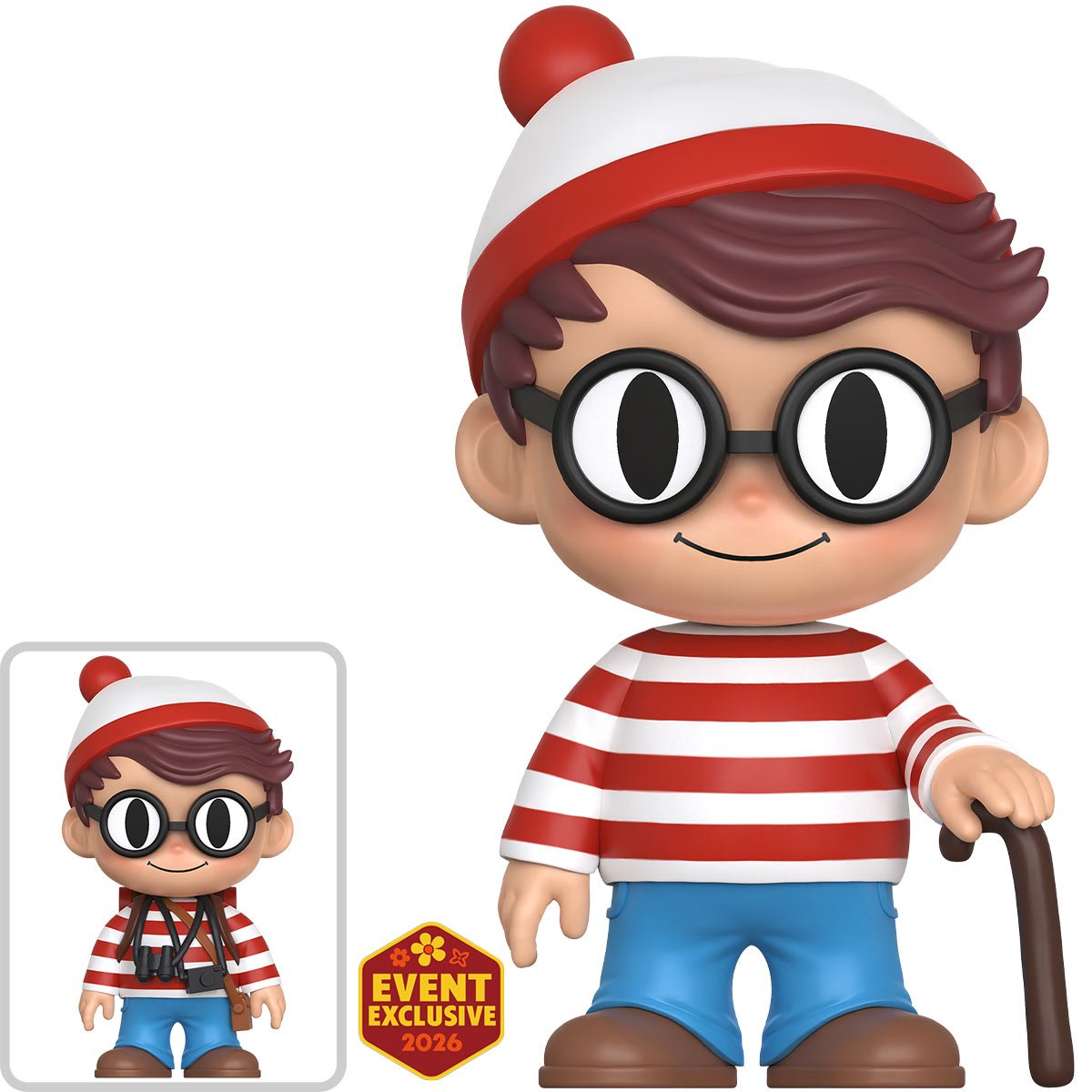 Where's Waldo - Waldo with Cane Pix! Vinyl Figure (2026 Convention Exclusive)