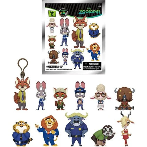 Zootopia - 10th Anniversary Series 73 3D Foam Bag Clip