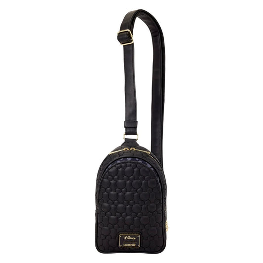Mickey Mouse Silhouette Crossbody Sling Bag (Black)