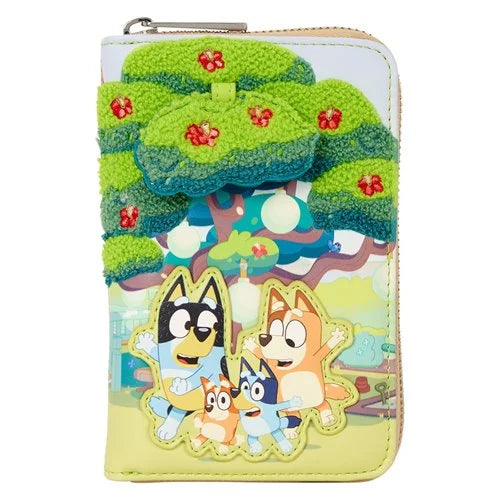 Bluey Backyard Zip-Around Wallet