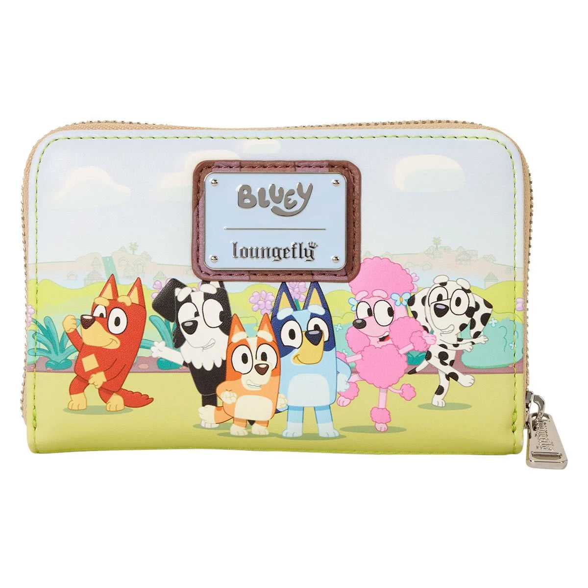 Bluey Backyard Zip-Around Wallet