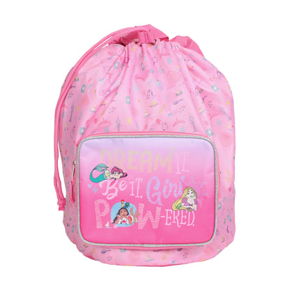 Disney Princesses 5-Piece Pink Youth Kids Girls Duffle Bag Set