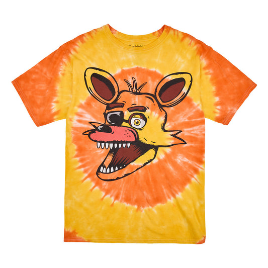 FNAF Foxy Orange Tie Dye Boy's Short Sleeve Tee