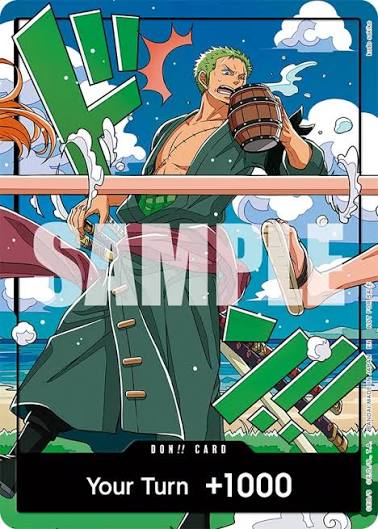 One Piece Singles - Monkey D. Luffy/Roronoa Zoro Promo Don!! Card (4th Anniversary)