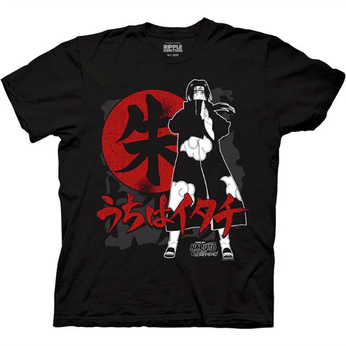 Naruto Shippuden - Itachi Uchiha Black Adult Short Sleeve Tee
