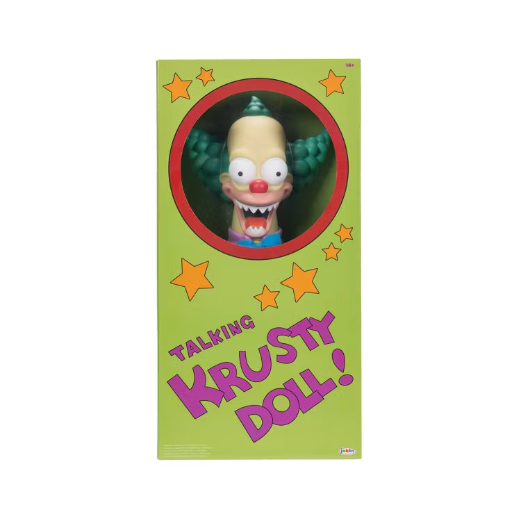 The Simpsons - Good and Evil 16-Inch Talking Krusty Pull String Doll Plush