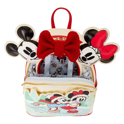 Mickey and Minnie Mouse Ice Skating Holiday Mini-Backpack