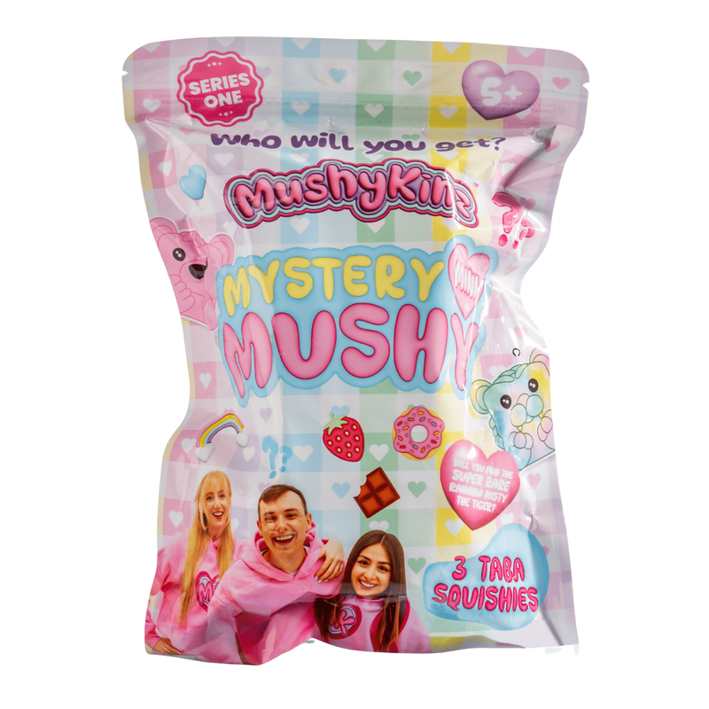 MushyKinz Mystery Mini 3-Pack Squishy Collectible Figures