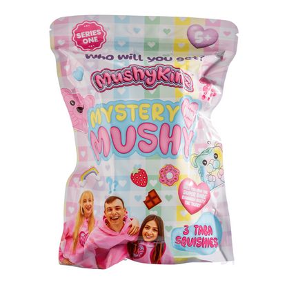 MushyKinz Mystery Mini 3-Pack Squishy Collectible Figures