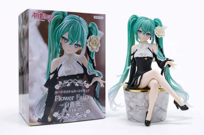 Vocaloid - Hatsune Miku (Flower Fairy White Rose) Noodle Stopper Figure