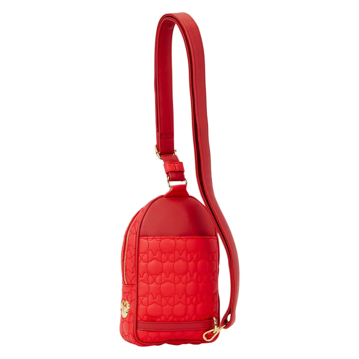 Minnie Mouse Silhouette Crossbody Sling Bag (Red)