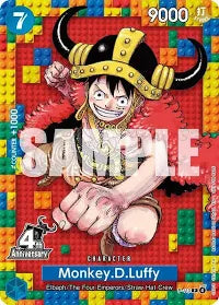 One Piece Singles - Monkey D. Luffy P-110 (4th Anniversary)