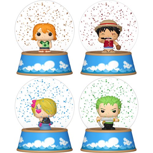 One Piece Funko Mini Glitter Globes – Straw Hat Pirates Collectibles