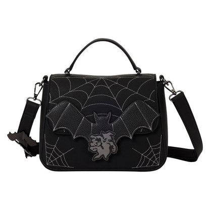 Mickey and Minnie Spiderweb and Bats Crossbody Bag