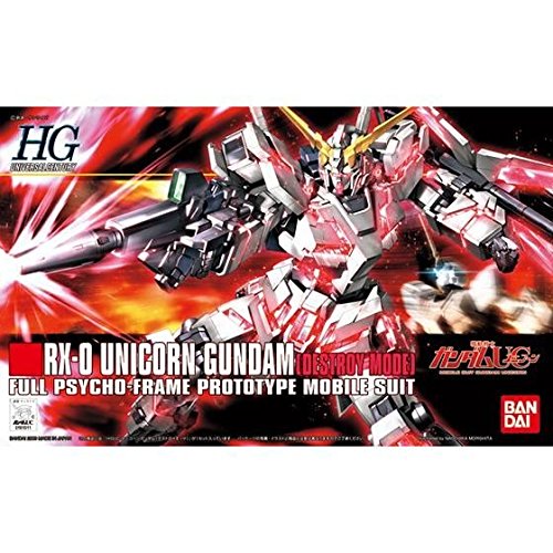 Mobile Suit Gundam Unicorn - RX-0 Unicorn Gundam (Destroy Mode) High Grade UC 1:144 Scale Model Kit