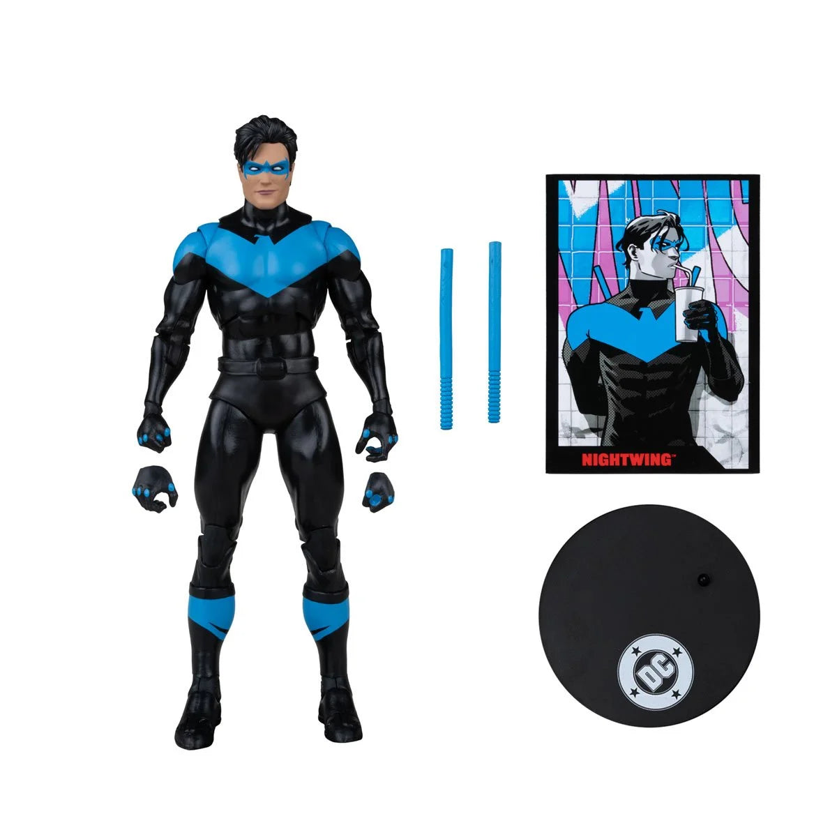 DC Direct Page Punchers - Nightwing - 7-Inch Action Figure with Nightwing #81 Comic Book